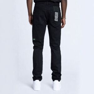 Ksubi Chitch Laid Green Jeans Men’s Size 34 Black Denim Slim Fit Streetwear
